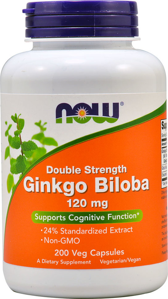 Гинкго Билоба NOW Ginkgo Biloba 120 мг 50 капс (Нау Гинкго Билоба 120 мг)