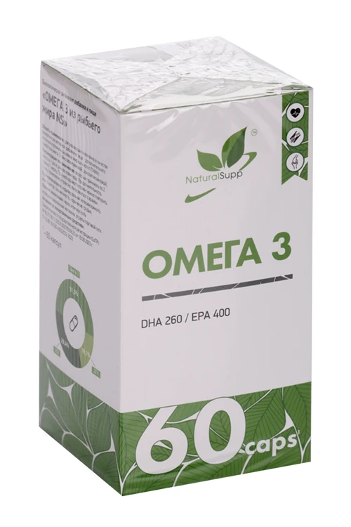 Омега 3 NaturalSupp Омега 3 3 400/260 60 капс