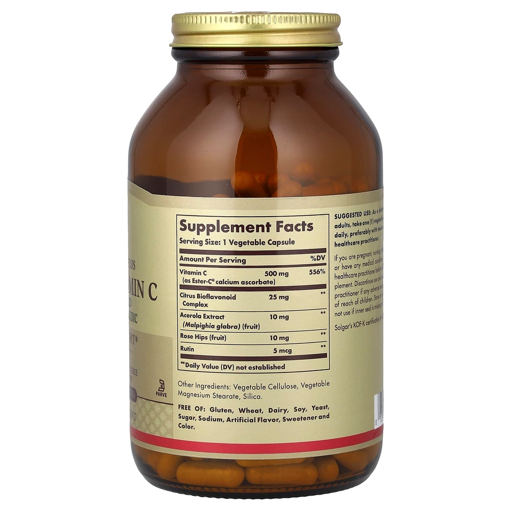 Solgar Ester-C  500 мг Vitamin C 100 вкапс (Солгар Эстер-Ц 500 мг Витамин Ц 100 вкапс)