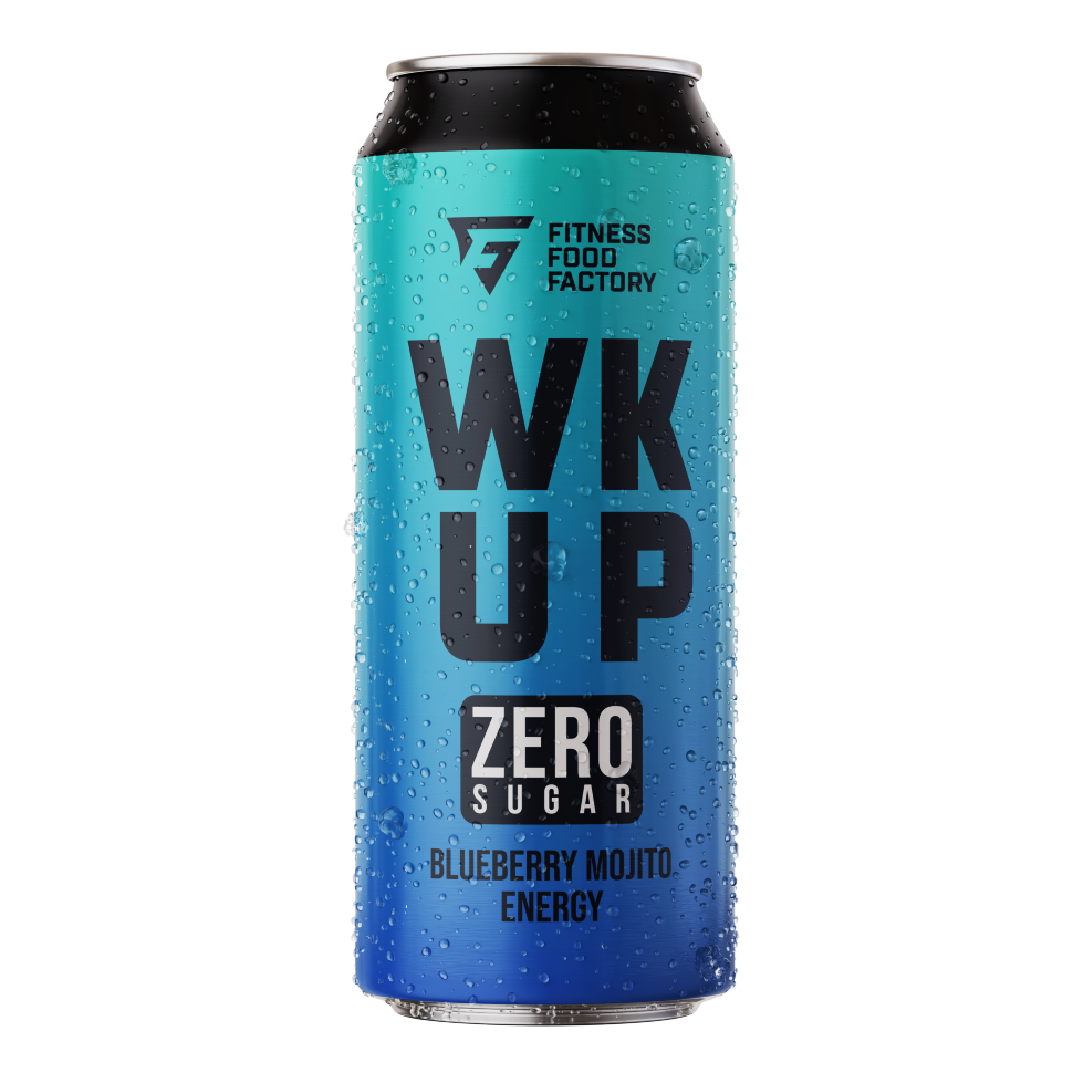 Энергетик Fitness Food Factory WK UP 450 мл (Черничный мохито)