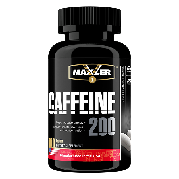Кофеин Maxler Caffeine 200 мг 100 таб (Макслер Кофеин 200 мг)