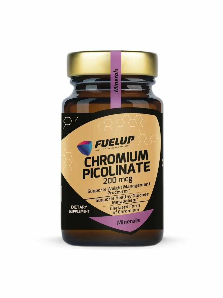 Хром Fuel-Up Chromium Picolinate 200 мкг 100 таб (Фул-Ап Хром Пиколинат 200 мкг)