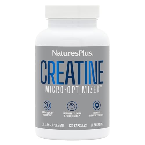 Креатин Natures Plus Creatine Micro-Optimized 120 капс (Нэйчералз Плас Креатин 120 капс)