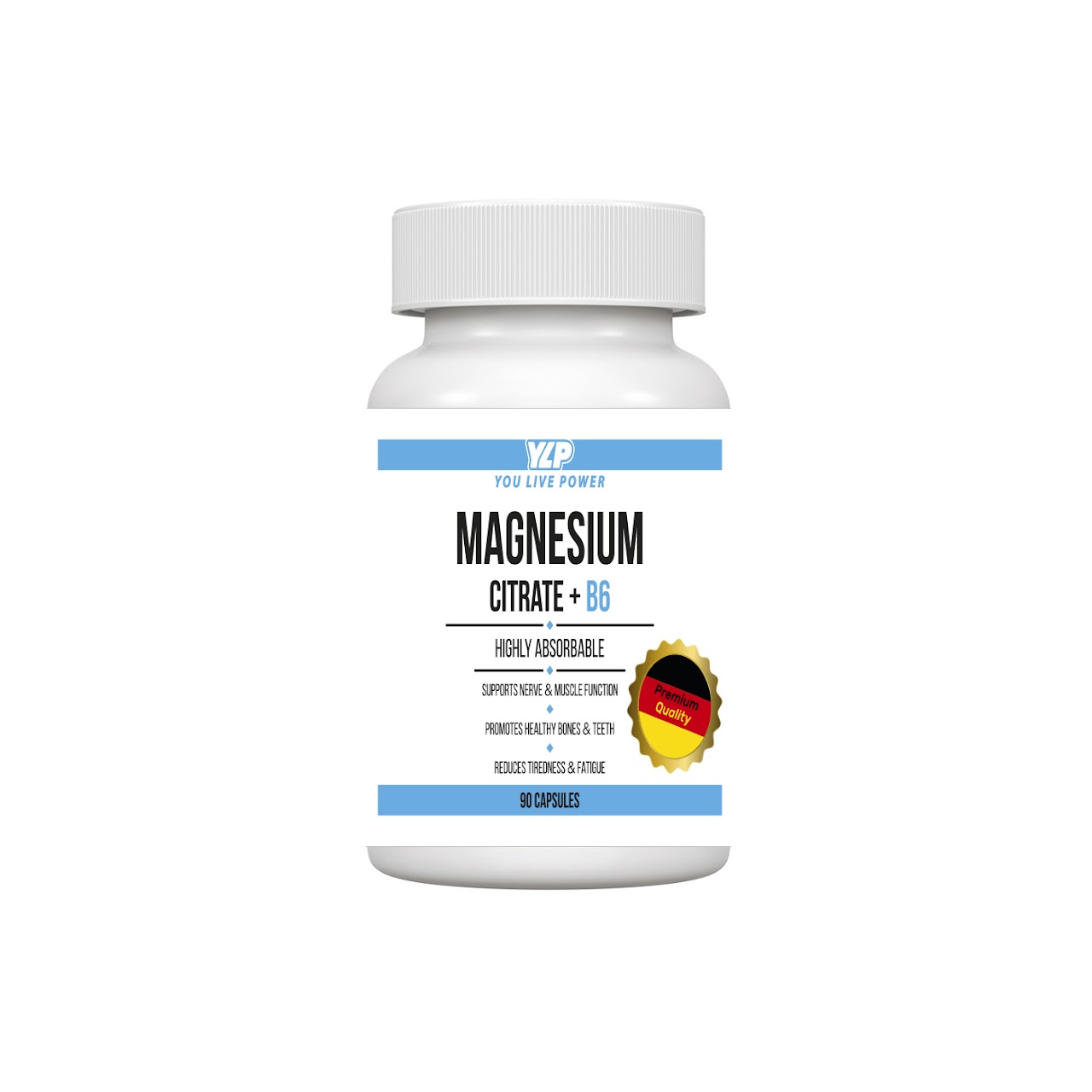 Магний YLP Magnesium Glycinate 400 мг + B6 90 капс (ЮЛП Магний Глицинат 400 мг +Б6  90 капс)