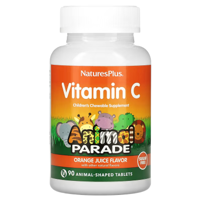 Витамин С для детей Natures Plus Animal Parade Vitamin C 90 таб (Натурес Плас Энимал Паради С)