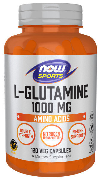 Глютамин Now L-Glutamine 1000 мг 120 капс (Нау Л-Глютамин 1000 мг 120 капс)