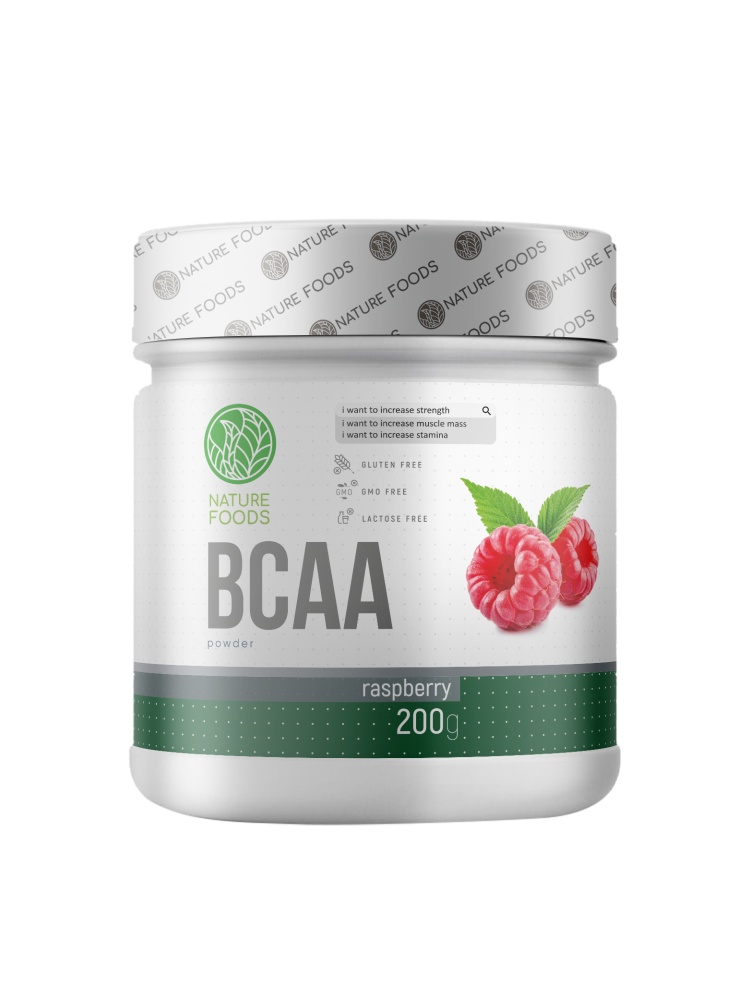 БЦАА Nature Foods BCAA 200 гр (Натуре Фудс БЦАА 200 гр) (Яблоко)