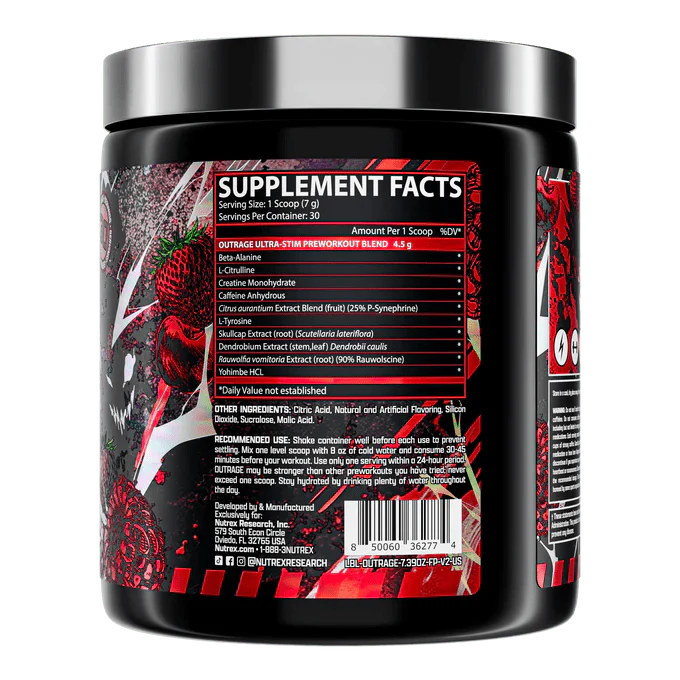 Предтренировочный комплекс Nutrex Ourtage Ultra Stim Pre Workout 209 г