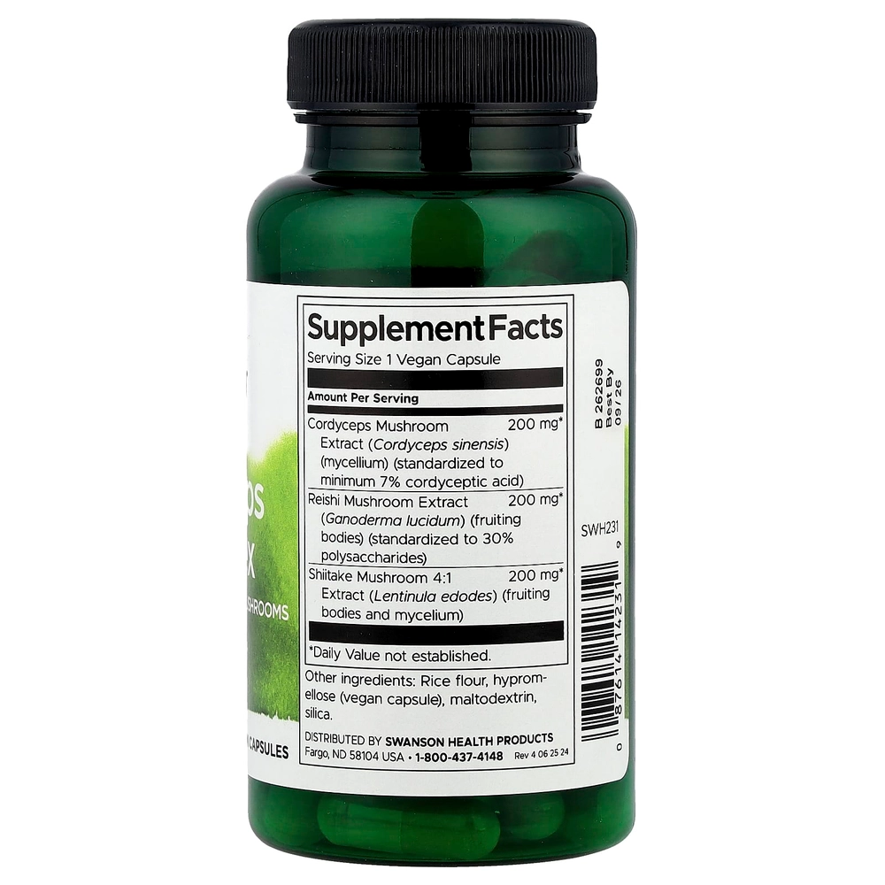 Иммуномодуляторы SWANSON Cordyceps Complex 60 вкапс (Свонсон Кордицепс 60 вкапс)