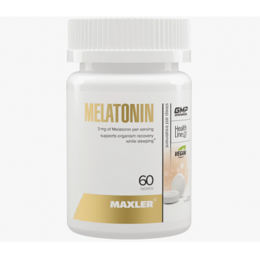Мелатонин Maxler Melatonin 3 мг 60 таб (Макслер Мелатонин)