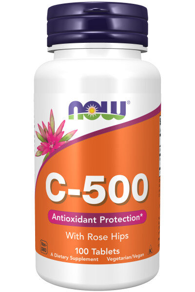 Витамин С NOW Vitamin C-500 RH 500 мг 100 таб (Нау Витамин С-500 100 таб)