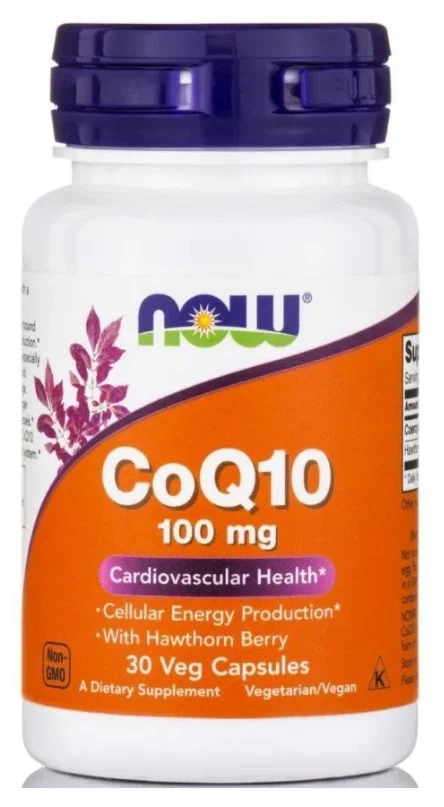 Коэнзим Q10 NOW CoQ10 100 мг 30 капс (Нау Коэнзим Q10 100 мг)