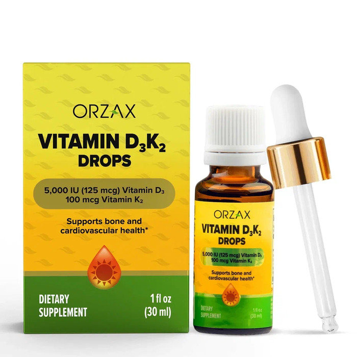 Витамин Д3 ORZAX Vitamin D3 K2  Drops 30 мл (Орзакс Витамин Д3 К2 30 мл)