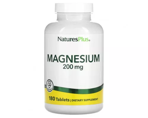 Магний Natures Plus Magnesium 200 мг 180 таб (Нэйчерал Плас Магний 200 мг)