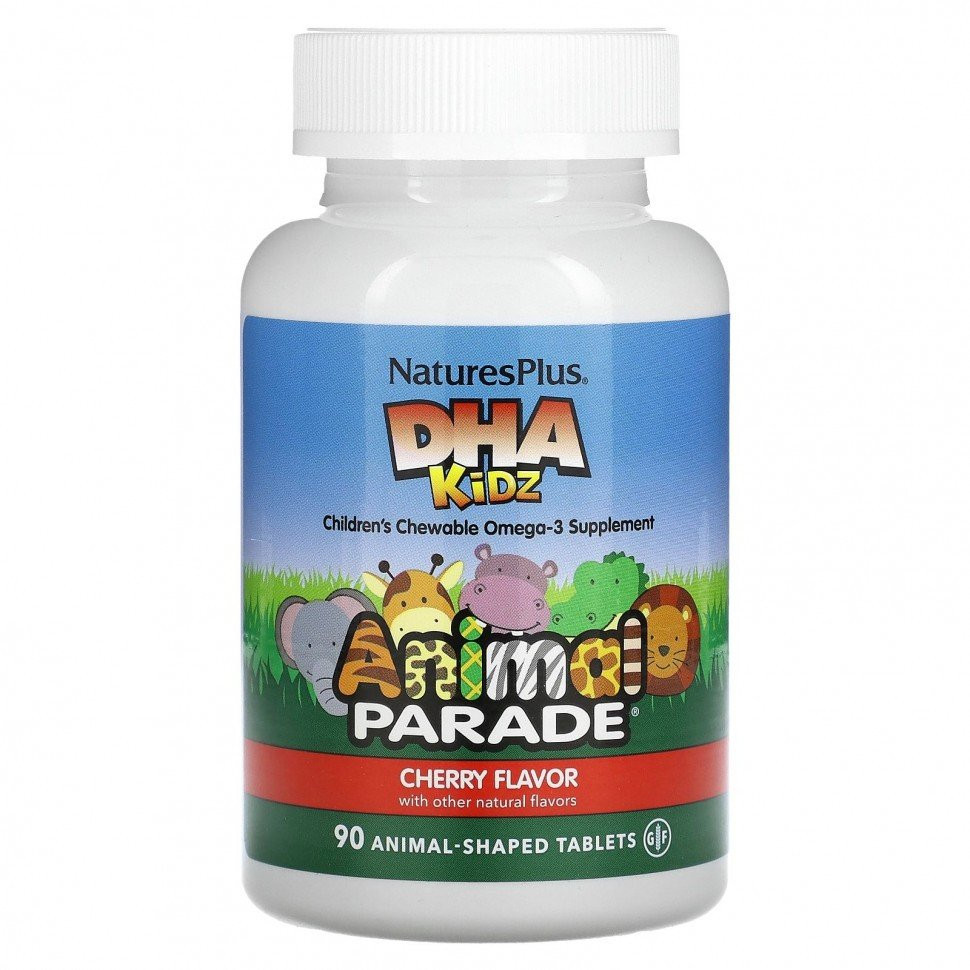 Омега для детей Natures Plus Animal Parade DHA 90 жев.таб (Нэйчералс Плас Энимал Парад ДГК)