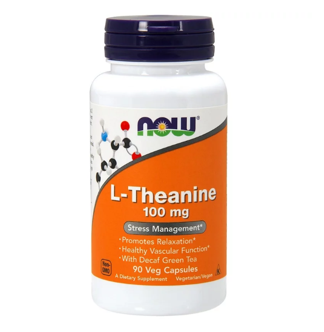 Теанин NOW L-Theanine 100 мг 90 капс (Нау Л-Теанин 100 мг 90 капс)