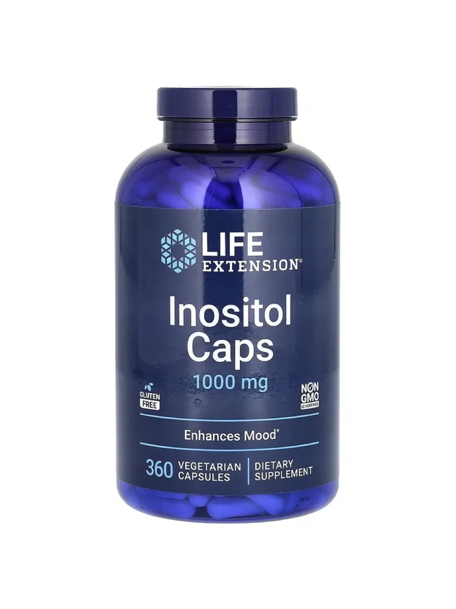 Life extension Inositol 1000 мг 360 капс (Лайф Экстеншион Инозитол 1000 мг 360 капс)