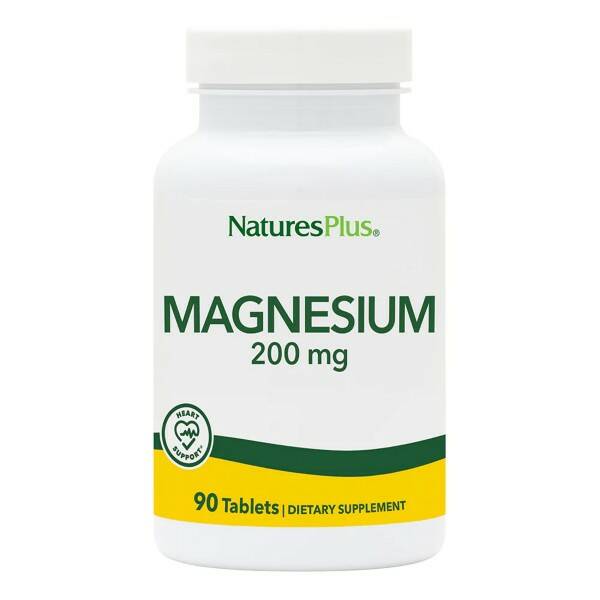 Магний Natures Plus Magnesium 200 мг 90 таб (Нэйчерал Плас Магний 200 мг)