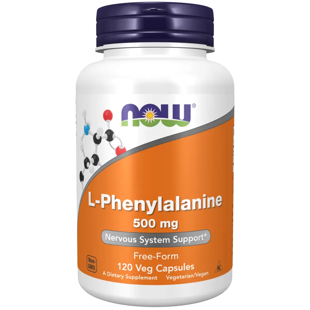 NOW L-Phenylalanine 500 мг 120 Вкапс (Нау Л-Фенилаланин)