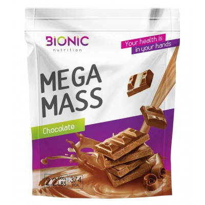 Гейнер Bionic Nutrition Mega Mass 1000 гр (Бионик нутришион мега масс 1000 гр)