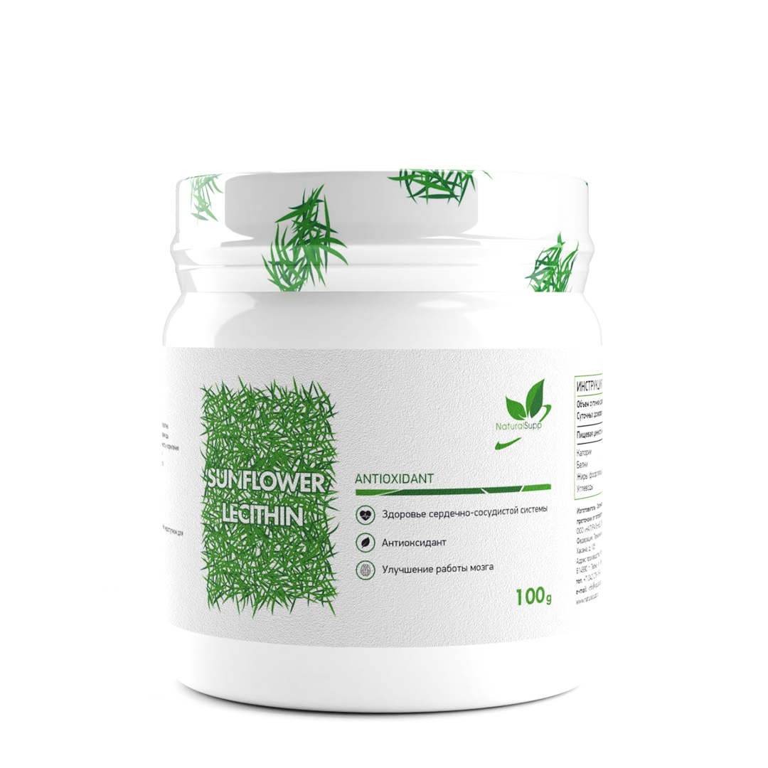 Лецитин NaturalSupp Sunflower Lecithin 100 гр (НэйчералсСапп Подсолнечный Лецитин 100 гр)