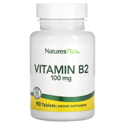 Витамин Б2 NaturesPlus Vitamin B2  100 мг 90 таб ( Натурес Плас Б2 Рибофлавин 100 мг)