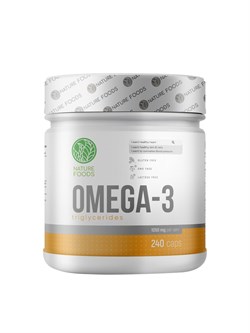 Омега-3 Nature Foods Omega-3 240 капс (Натуре Фудс Омега-3 240 капс)