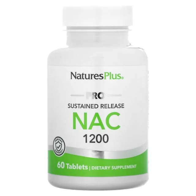 Natures Plus NAC PRO 1200 мг 60 капс (Нэйчералс Плас НАК ПРО)