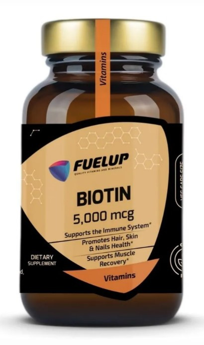 Витамин В7 (Биотин) Fuel-Up Biotin 5000 mcg 60 вкапс (Фул-Ап Биотин 5000 мкг 60 вкапс)