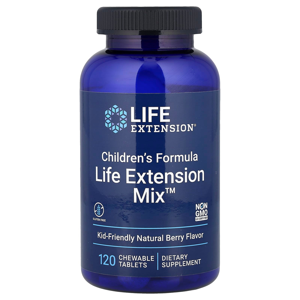 Life Extension Children"s Formula Mix 120 жев.таб (Лайф Экстешион Детксие Витамины Микс 120 жев таб)