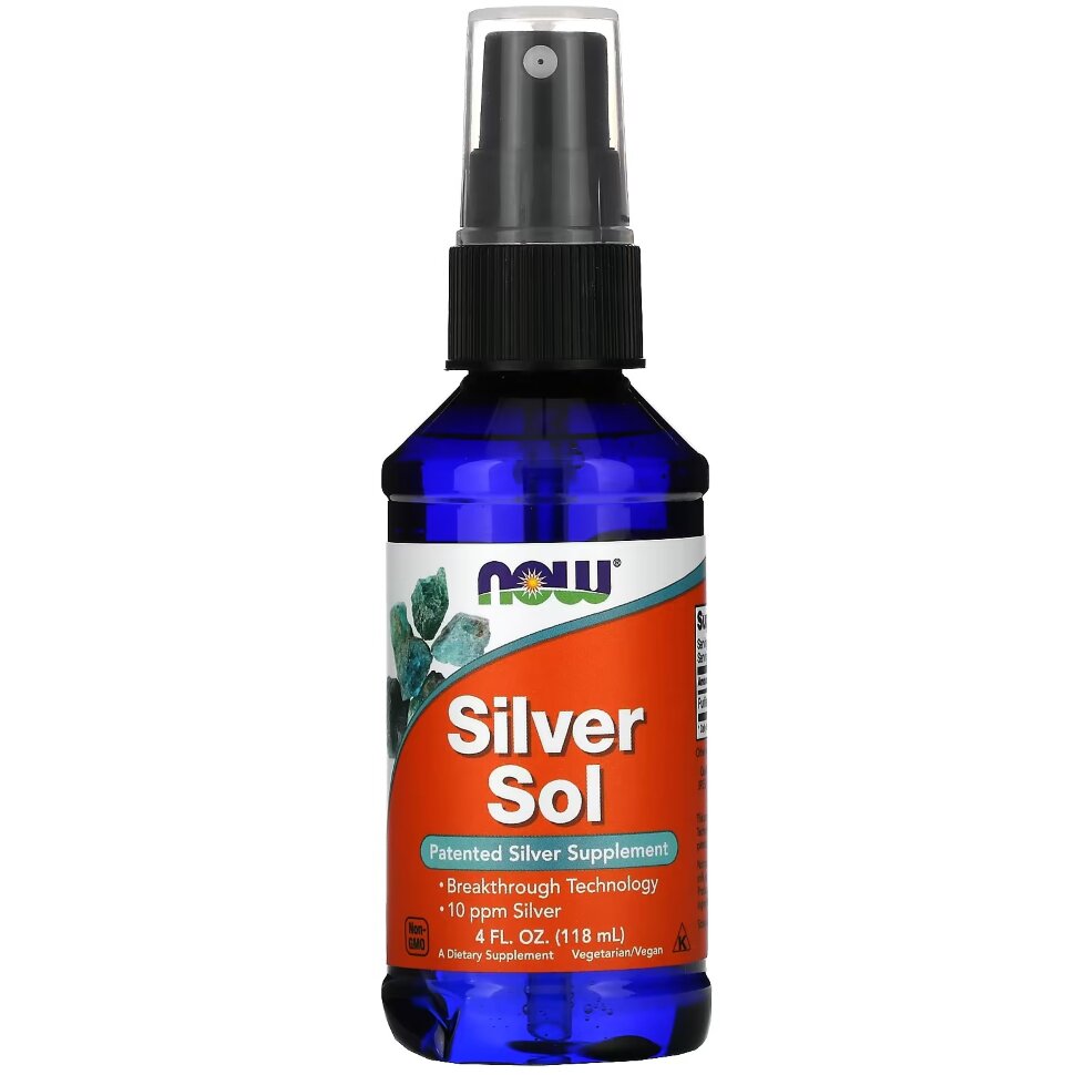 Серебро NOW Silver Sol 118 мл (Нау Сильвер Сол)