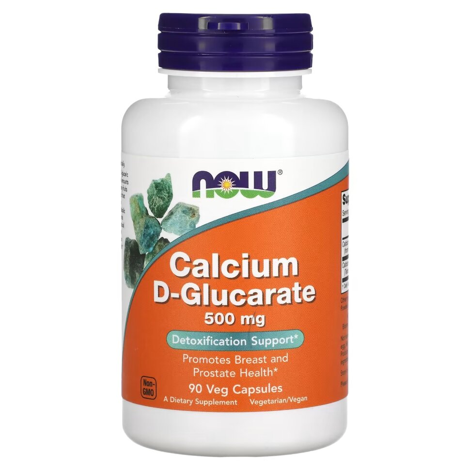 Кальций NOW Calcium D-Glucarate 90 вкапс (Нау Кальций Д-Глюкарат)