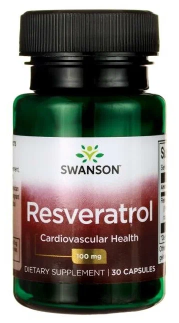 Ресвератрол SWANSON Resveratrol 100 мг 30 капс (Свонсон Ресвератрол 100 мг 30 капс)
