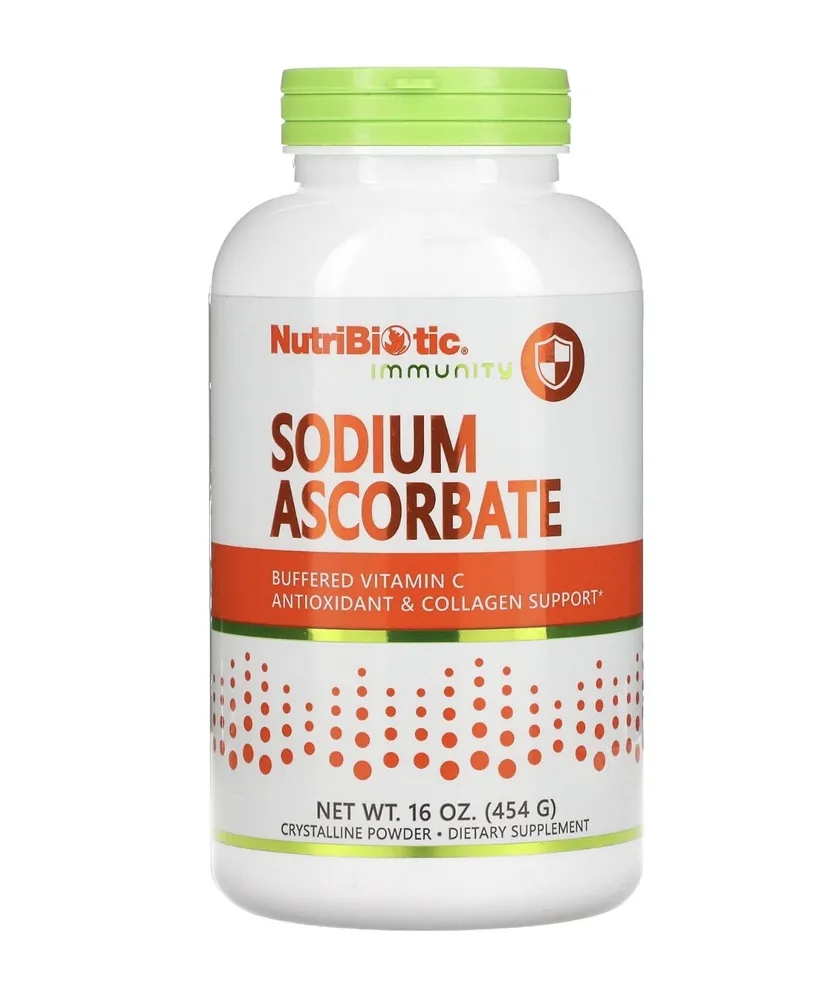 Витамин С NutriBiotic Sodium Ascorbate 454 гр (Нутрибиотик Аскорбат Натрия)