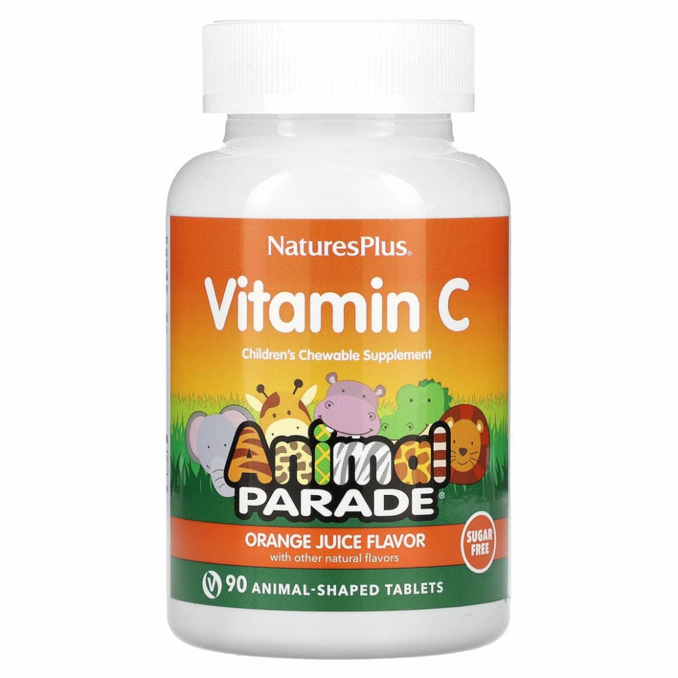 Витамин С для детей Natures Plus Animal Parade Vitamin C 90 таб (Натурес Плас Энимал Паради С)Марка