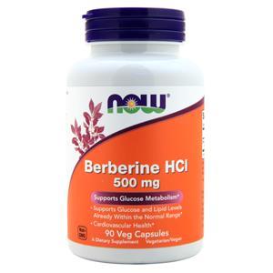 Общее укрепление организма NOW Berberine HCI 500 мг 90 вкапс (Нау Берберин 500 мг капс)
