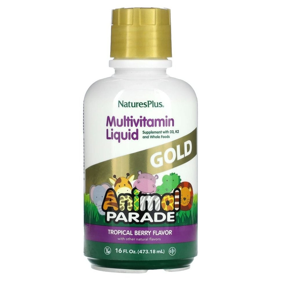 Детские витамины Natures Plus Animal Parade Liquid Gold 473 мл (Натурес Плас Жидкие мультивитамины)