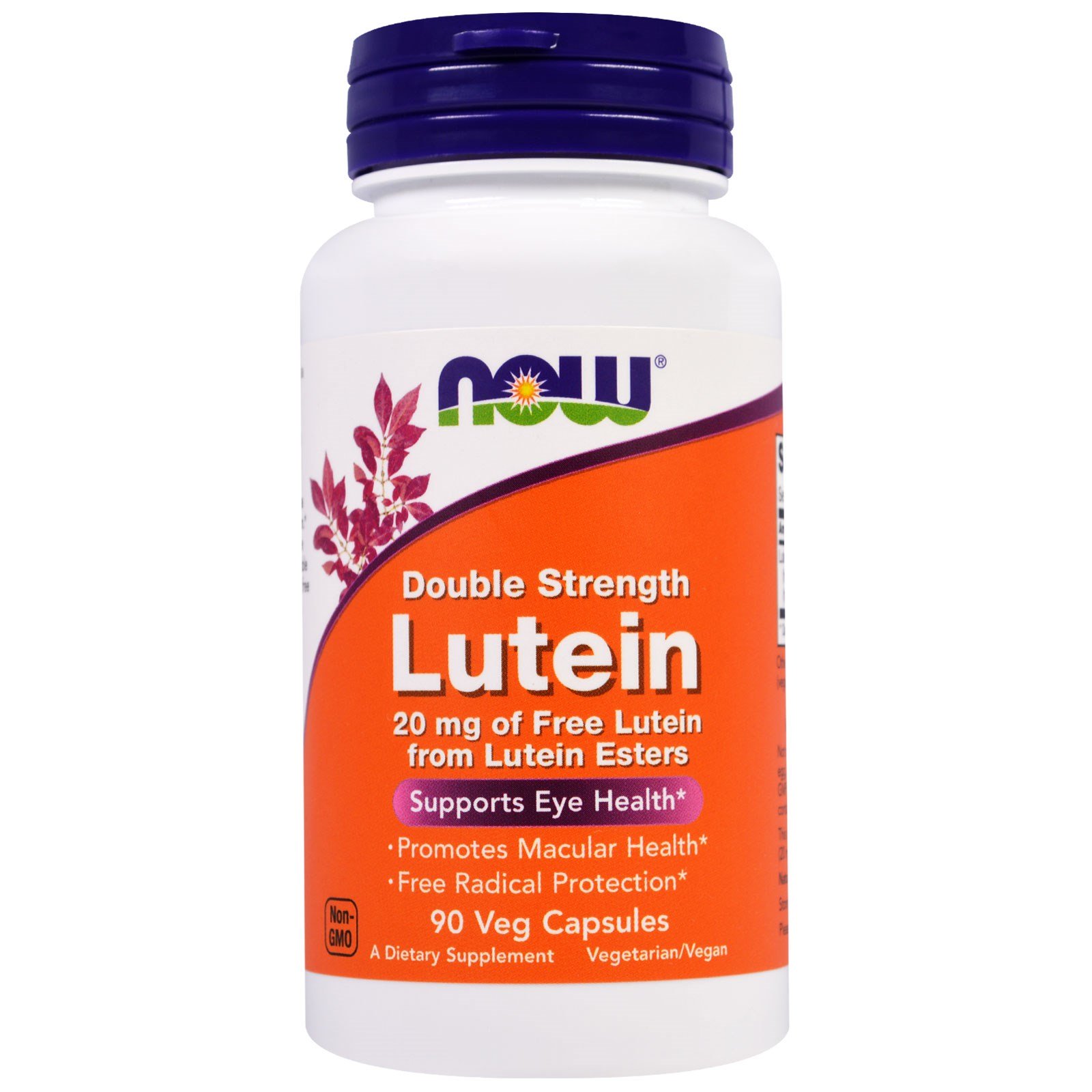 Для улучшения зрения NOW Lutein 20 мг 90 вкапс (Нау Лютеин 20 мг 90 вкапс)
