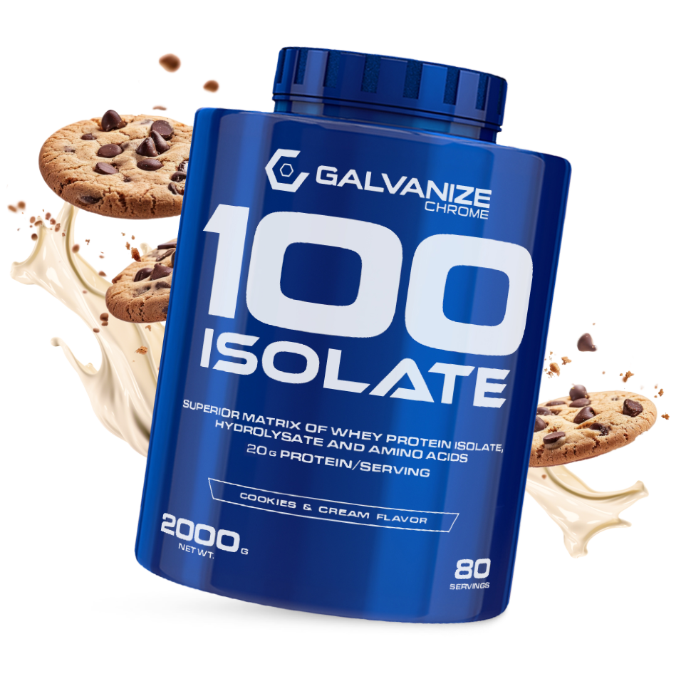 Протеин Galvanize Isolate 100 2000 гр (Гальванайз Изолят 100 2000 г) (Печенье крем)