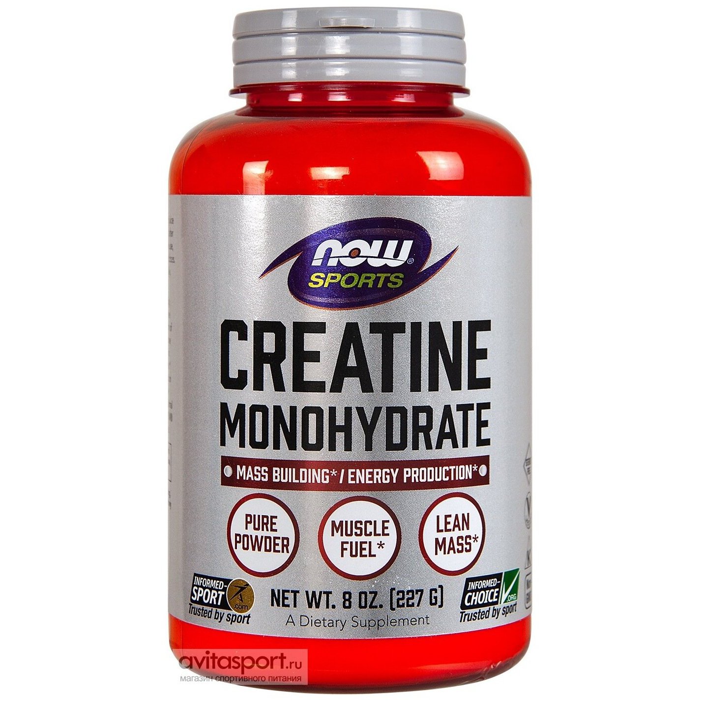 Креатин в порошке NOW Creatine Monohydrate 227гр (Нау Креатин моногидрат порошок)
