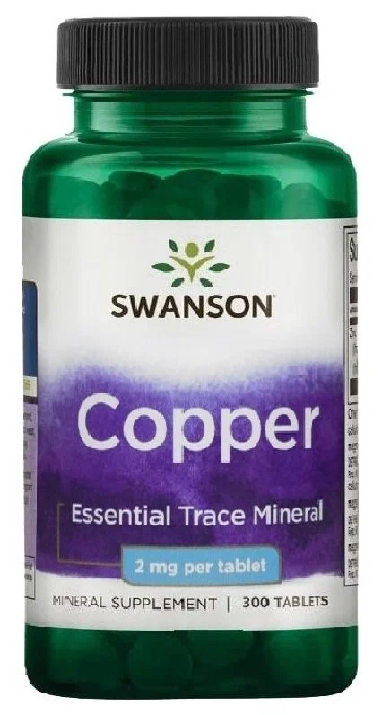 Медь SWANSON Copper 2 мг 300 таб (Свонсон Медь 2 мг 300 таб)