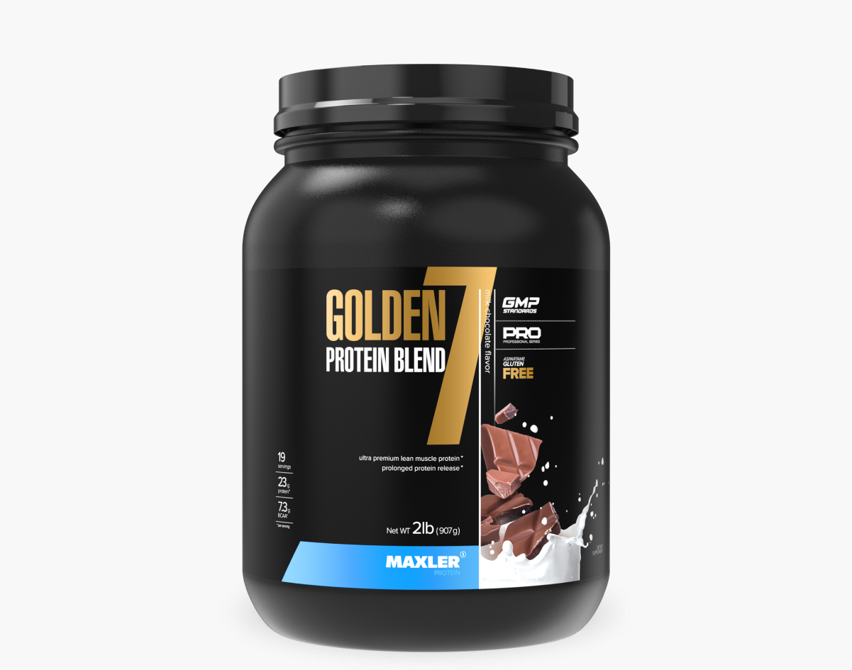 Многокомпонентный протеин Maxler Golden 7 Protein Blend 907 гр (Макслер Голден 7 Протеин Бленд)