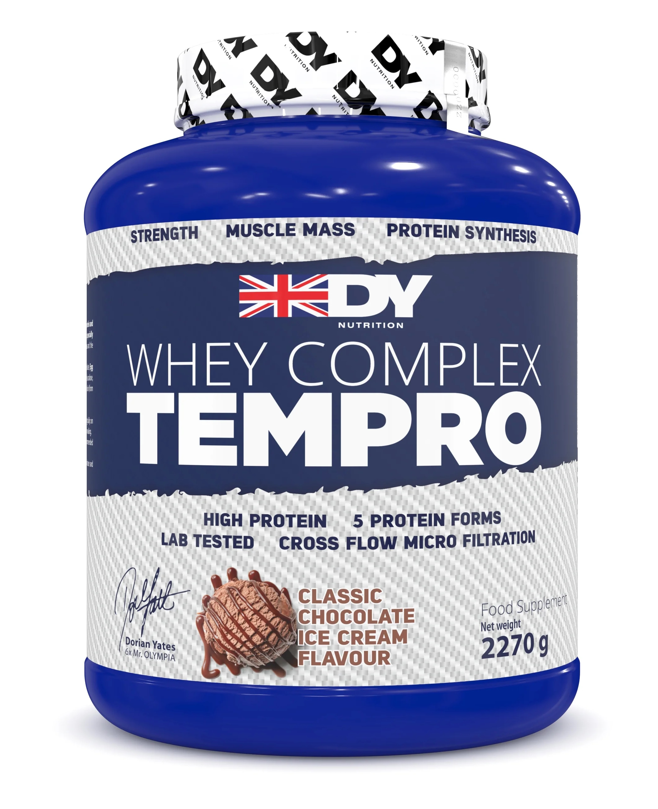 Протеин многокомпонентный Dorian Yates Whey Tempro Protein Complex 2270 гр (Дориан Йеитс Темпро Вей) (Шоколадное мороженное)