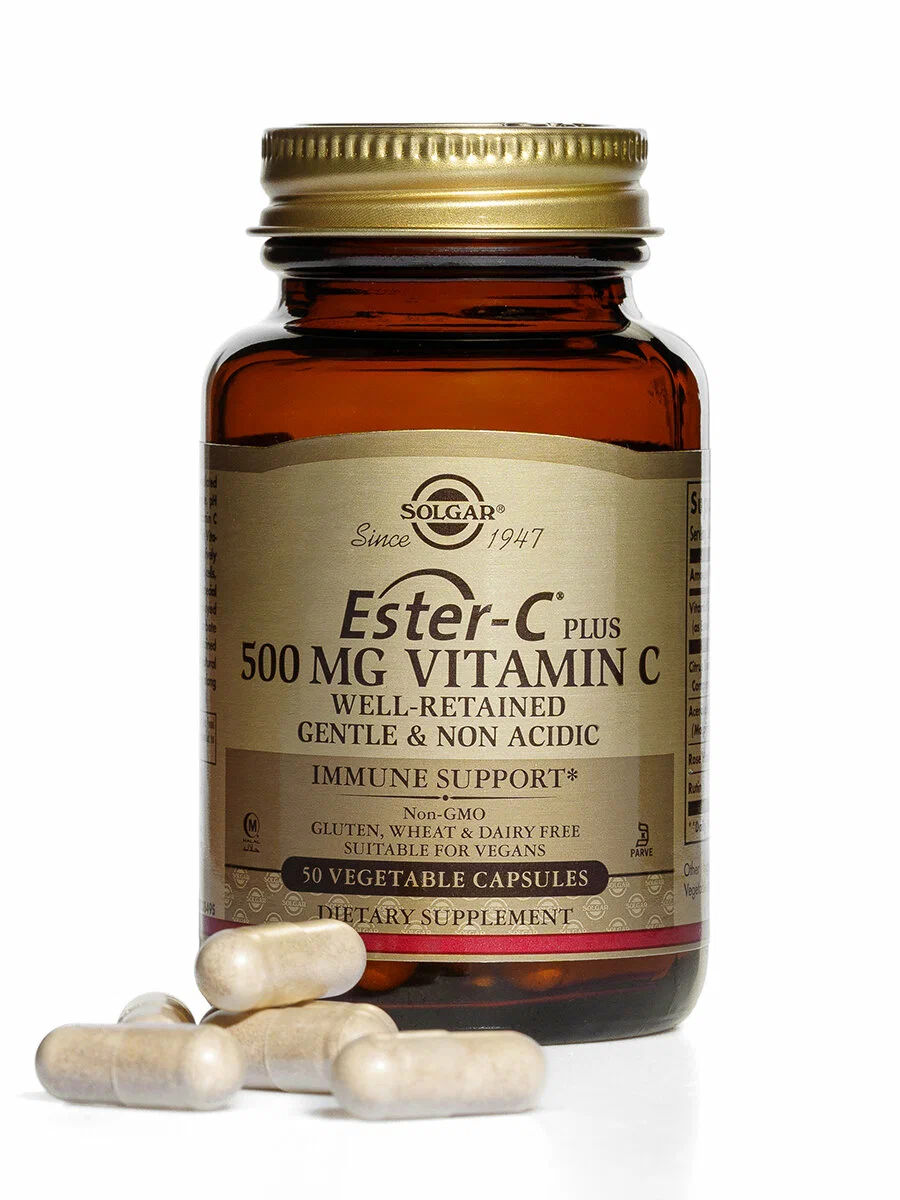 Solgar Ester-C  500 мг Vitamin C 100 вкапс (Солгар Эстер-Ц 500 мг Витамин Ц 100 вкапс)
