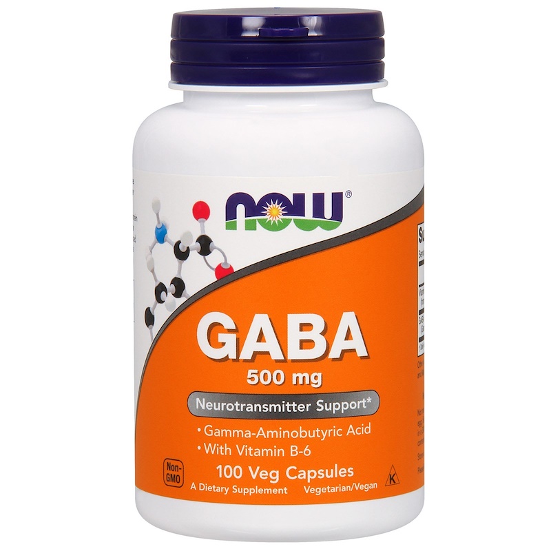 ГАБА NOW Gaba 500 мг 100 капс (Нау Габа 500 мг 100 капс)